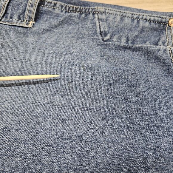 Ariat Mens Blue Mid Rise Rebar Bootcut Jeans Size 34 - Picture 6 of 16